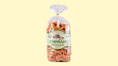 Πέννες με βασιλικό - ντομάτα - σκόρδο 500γρ